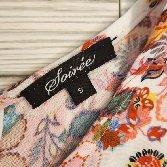 Womens Soiree Bohemian floral tank top size Small. - Picture 12 of 15